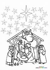 Jesus is Born Advent Calendar  Coloring Pages For Kids sketch template