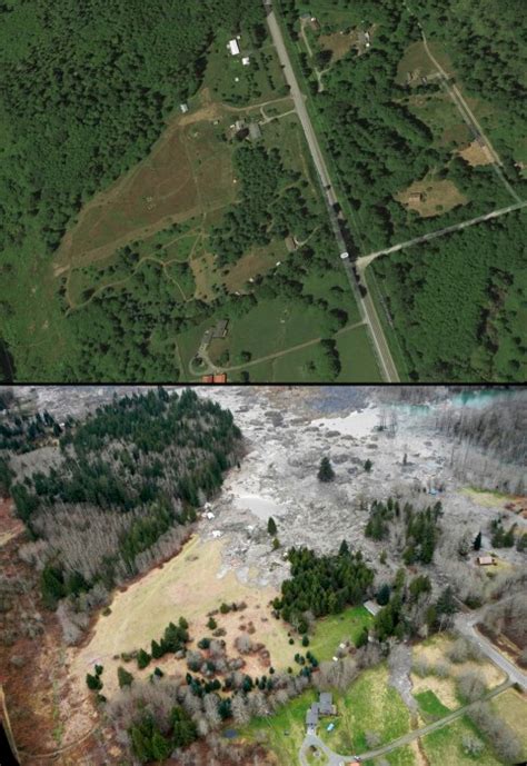 Before and After: Photos Show Mudslide's Destruction - NBC News