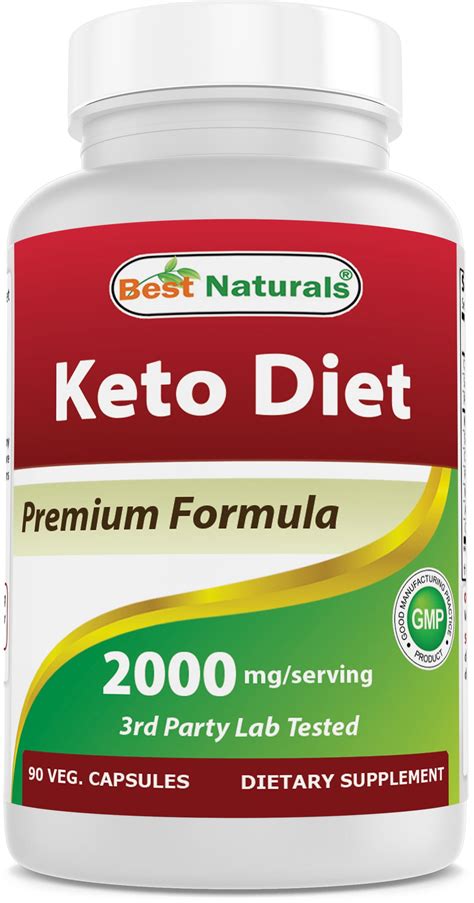 Best Naturals Keto Diet Pills 2000 mg 90 Vegetarian Capsules | Exogenous Ketones BHB Supplement ...