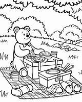 Teddy Bear Picnic Coloring Pages sketch template