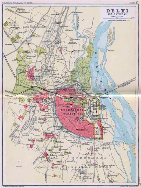 Detailed old map of Delhi - 1893 | Delhi | India | Asia | Mapsland ...