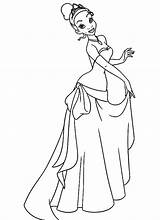 Printable Princess Tiana Coloring Pages – ColoringMecom sketch template