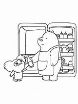 We Bare Bears coloring pages sketch template