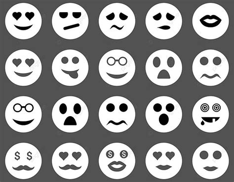 Smile And Emotion Icons Clipart Funny Indifferent Vector, Smile Clipart, Funny Clipart, Clipart ...