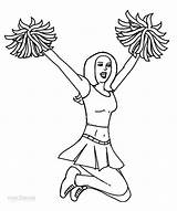 Coloring Pages For Cheerleaders sketch template
