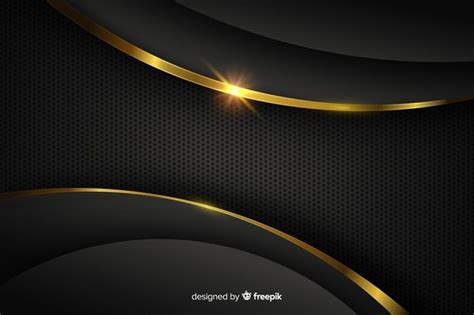 black and gold background with metallic circles