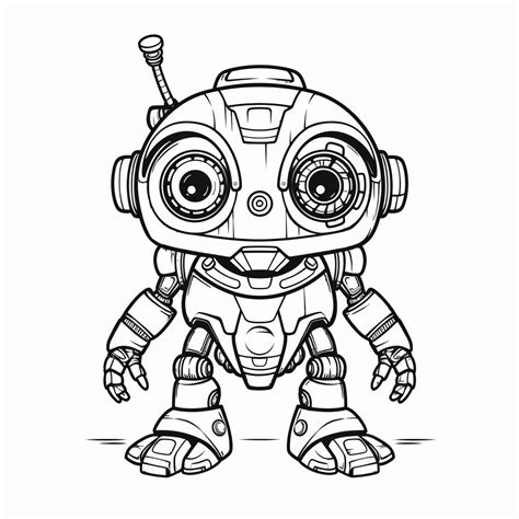 "Maceracı Robot" Boyama Sayfası - Ücretsiz indirin