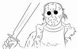 Jason Voorhees Coloring Pages sketch template
