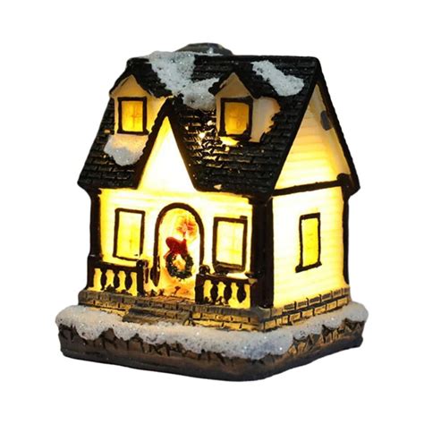 Christmas Village Sets Lighted LED Resin Christmas Village Houses, Mini ...