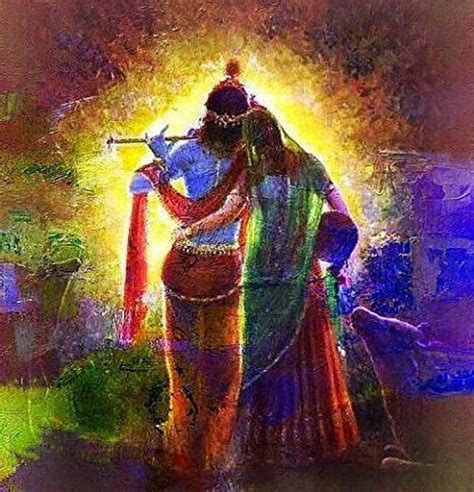 Radha Krishna Canvas Painting: An Eternal Love Story