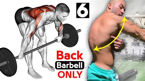 How to do Back Workout with Barbell Row - YouTube