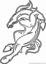 Broncos Logo Coloring Pages sketch template