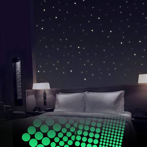 Glow in The Dark Stars for Ceiling or Wall Stickers - 400 Adhesive Dots ...