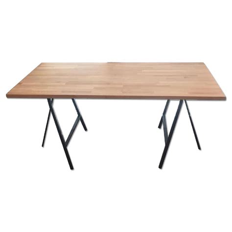 Ikea Solid Wood Desk - AptDeco