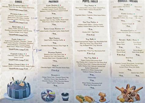 Merwans Cake Stop Menu and Price List for Mira Bhayandar, Thane | nearbuy.com