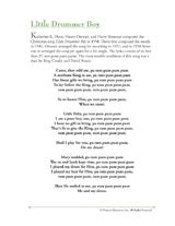 Christmas Song Lyrics Little Drummer Boy Printable - FamilyEducation