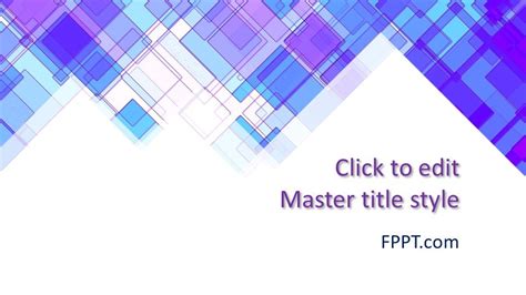 Free Abstract Blue & White PowerPoint Template