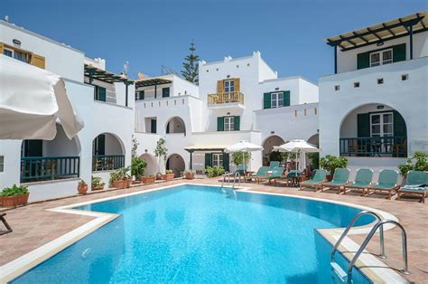 Hotel Spiros on Naxos Island Greece at Saint George Beach in Naxos Town (Chora)