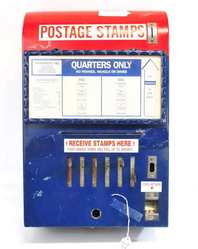 Vintage Original Post Office Stamp Machine