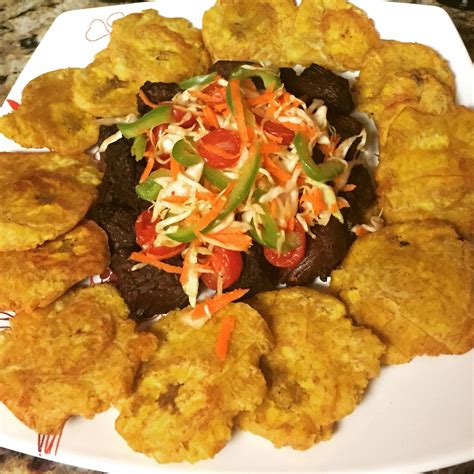 Delicious Fried Beef Chunks and Plantain (Taso) - Haitian Cuisine