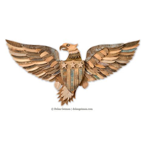 Patriotic Eagle Wall Sculpture | Dolan Geiman