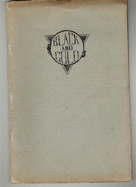 1936 Yearbook: Fairmount High School, Black and Gold by Yearbook Staff: Very Good- Softcover ...