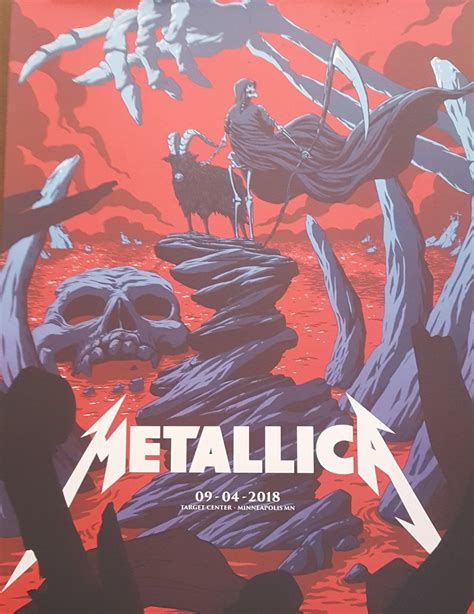 Metallica Concert Poster : INSIDE THE ROCK POSTER FRAME BLOG: Dave Kloc ...