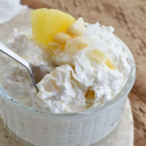 Coconut Pineapple Fluff Recipe - WonkyWonderful