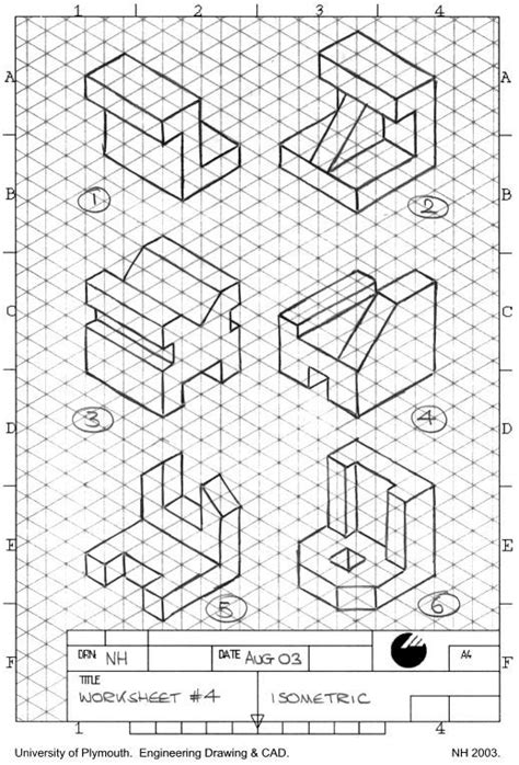 Isometric And Orthographic Drawing Worksheets at PaintingValley.com | Explore collection of ...