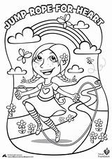 Little Jackrabbits Jump Rope For Heart Printable Free Download sketch template