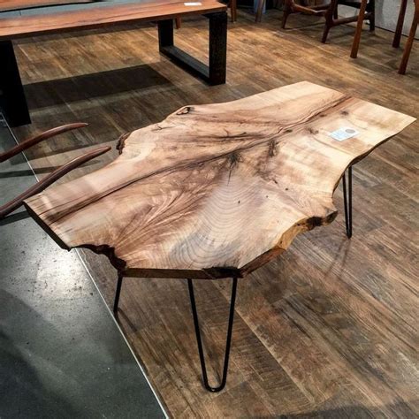 70+ DIY Wood Slab Coffee Table Ideas - #coffee #coffeetable #Diy #Ideas #Slab #table #… | Wood ...