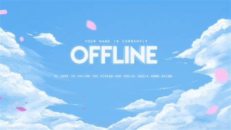 Anime Clouds Twitch Offline Screen by CallMeHolo on DeviantArt