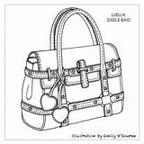 Coach Purse Coloring Pages Sketch Page sketch template