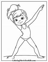 Gymnastics Coloring Pages To Print sketch template