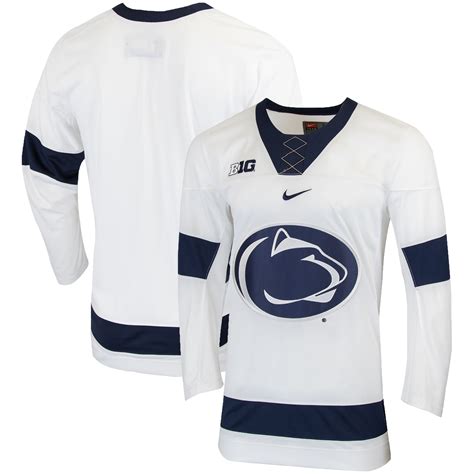 Penn State Nittany Lions Nike Replica College Hockey Jersey - White ...