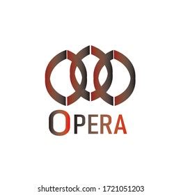 Opera Logo Design Red Black Color Stock Illustration 1721051203 ...