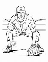 Free Baseball Coloring Pages For Kids sketch template