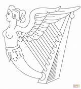 Harp Of Ireland coloring Page  Free Printable Coloring Pages sketch template