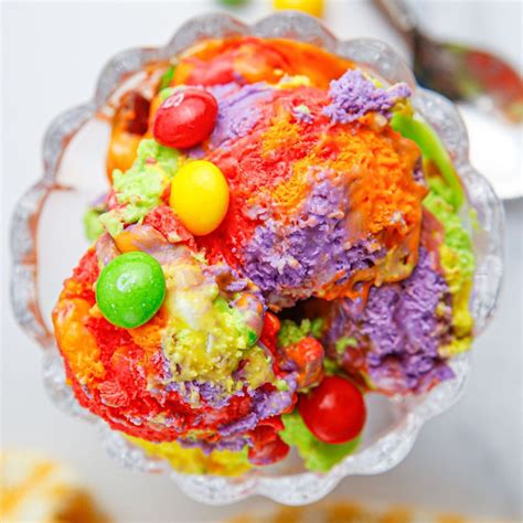 No Churn Skittles Ice Cream - Good Party Ideas