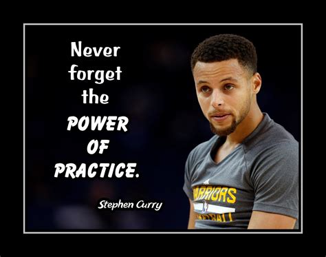 Stephen Curry Inspirational Basketball Quote Poster, Hoops Wall Art ...