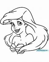 Ariel Face Template Coloring Pages Sketch Page sketch template