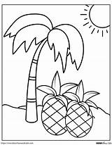 Luau Coloring Pages sketch template