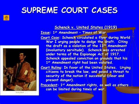 PPT - SUPREME COURT CASES PowerPoint Presentation - ID:2508113