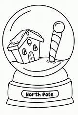 Printable Snow Globe Coloring Pages  Templates sketch template