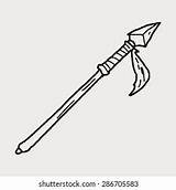 Spear Coloring Drawing Template Sketch Printable Speer Pages Kleurplaat  sketch template