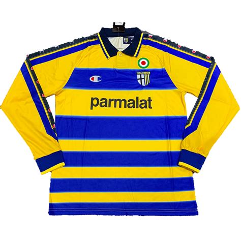 Vintage Soccer Jersey Parma Calcio 1913 Away Long Sleeve 1999/00 | Gogoalshop