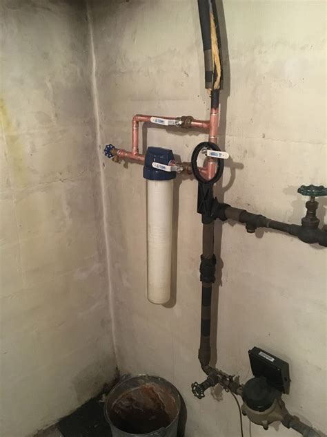 Installation of Whole House Water Filter in Long Island