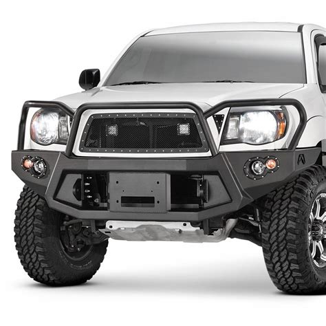 Fab Fours® - Toyota Tacoma 2010 Premium Full Width Front Winch HD Bumper with Full Grille Guard