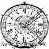 Clock Coloring Pages  Free & Printable sketch template