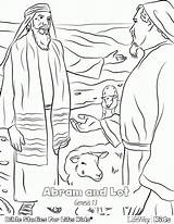 Abraham And Lot Coloring Pages For Kids sketch template